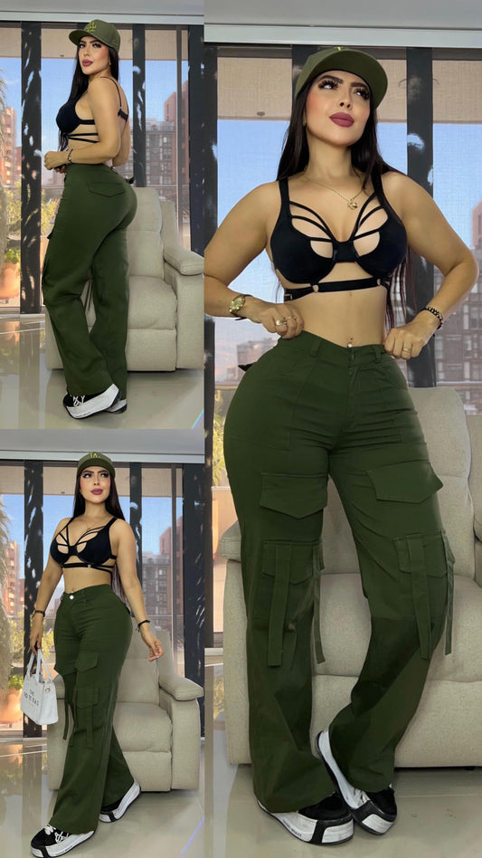 PANTALÓN CARGO TIRAS