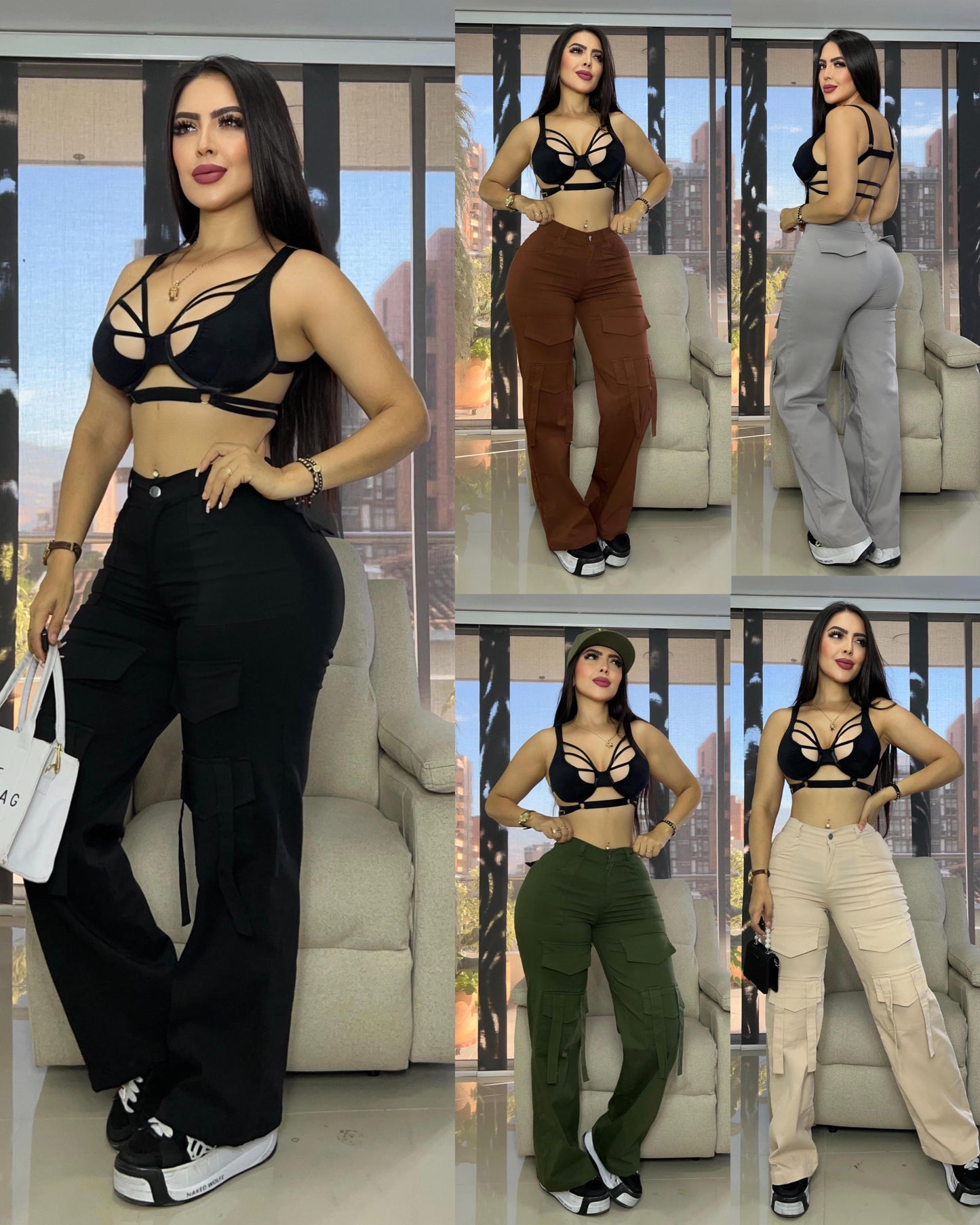 PANTALÓN CARGO TIRAS