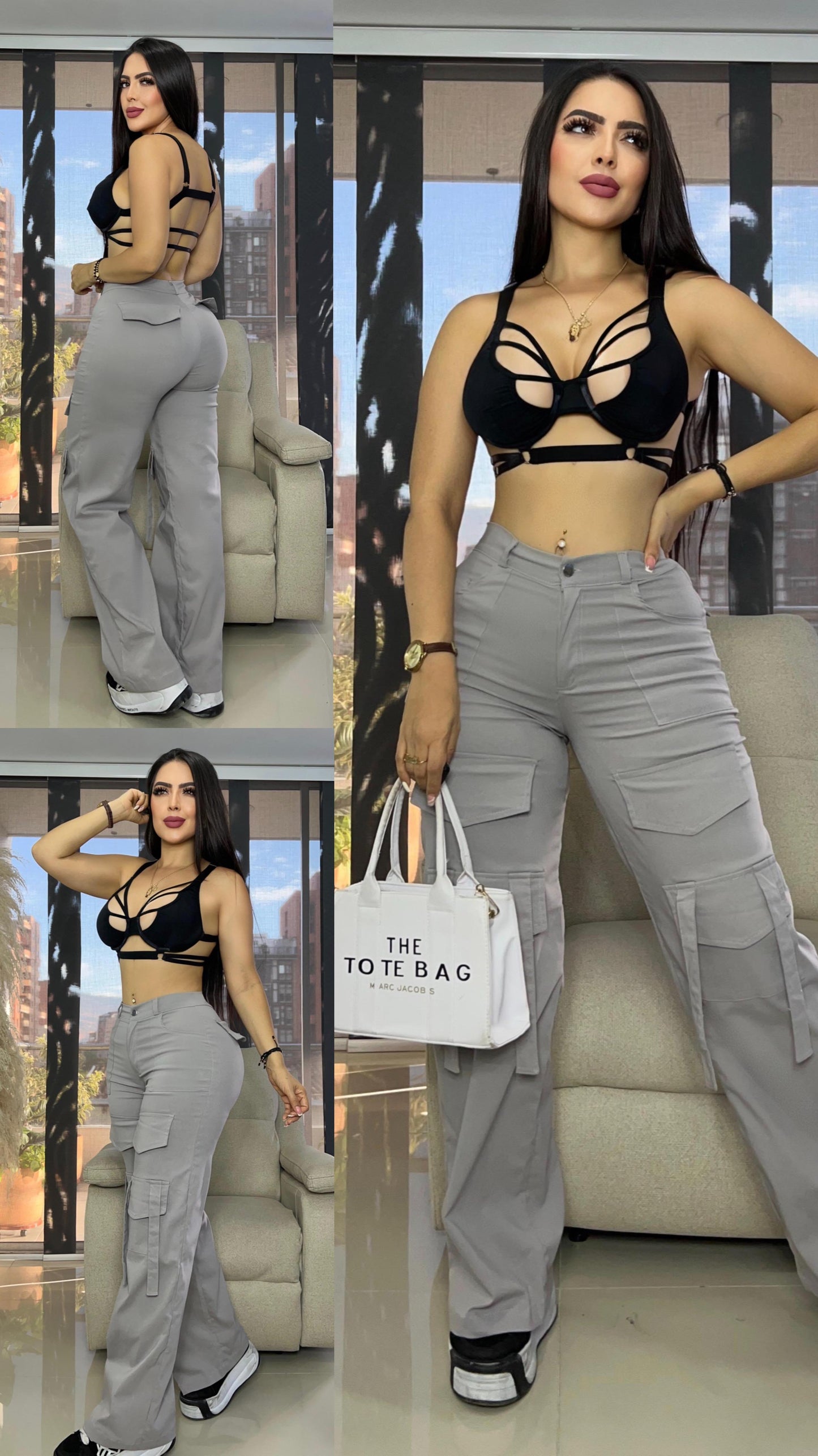 PANTALÓN CARGO TIRAS